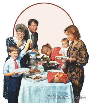 A Church Potluck Gathering