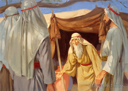 Abraham Welcomes Guests