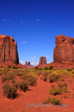 ARIZONA. Monument Valley. Afternoon view through the North W