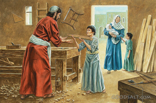 Boy Jesus at Home