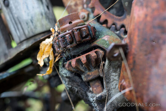 Detail of vintage machinery.