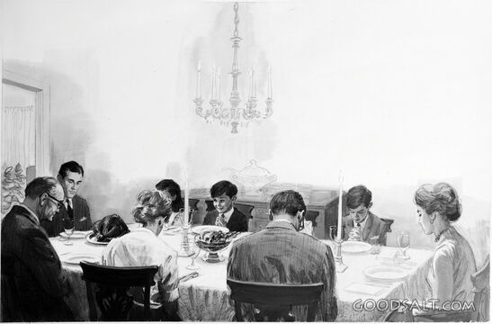 Family Having Grace