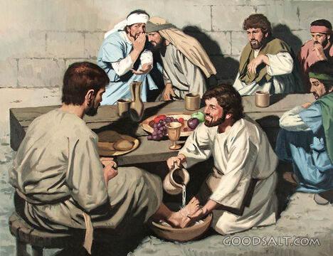 Jesus Washed His Disciples' Feet
