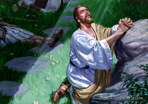Praying at Gethsemane