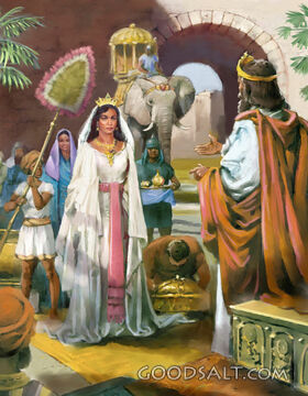 Queen Sheba Visits King Solomon