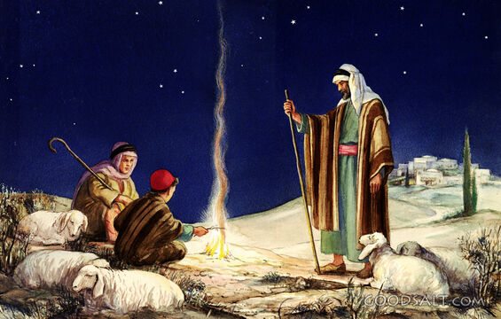 Shepherds on the Hillside