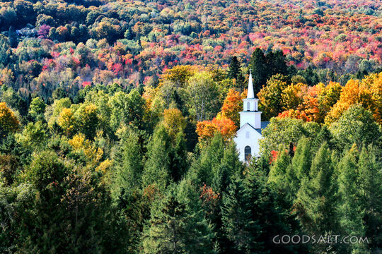 Steeple in Autumn