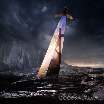 Sword and Jesus on the Cross