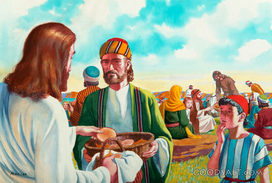 The Boy's Lunch - Feeding the Multitude
