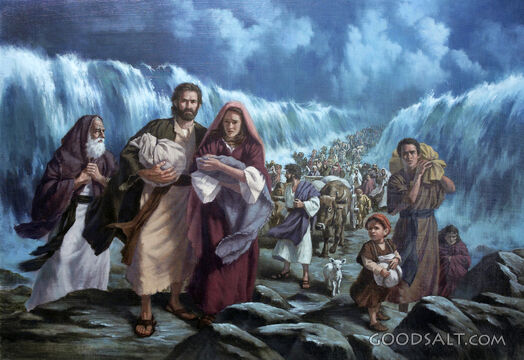 The Israelites Crossing the Red Sea