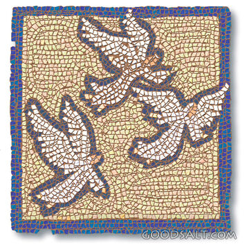 Three Mosaic Angels